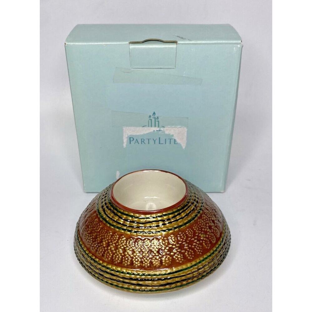 PartyLite Thai Spirit Tealight Candle Holder Rare Retired NIB P15B/P8182